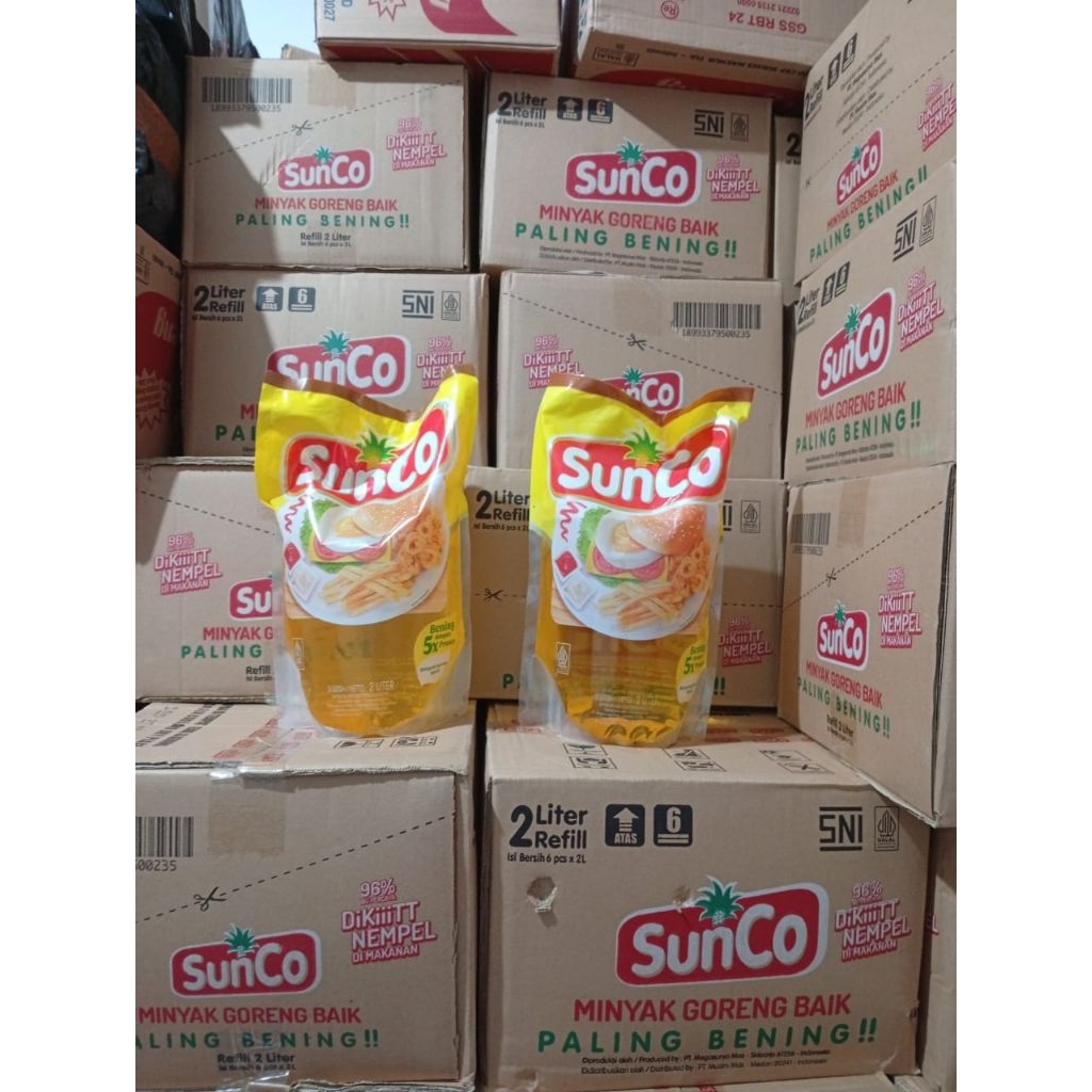 

Minyak Sunco 2L dan lainnya Paket 4 dus, 5 dus dan 10 dus