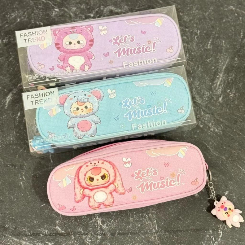 

Kotak Pensil Premium Case pencil Muat Banyak + Free Keychain Lucu Viral (Baby Capybara, Stitch, Sanrio)
