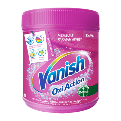 Vanish Pink Penghilang Noda Pakaian Bubuk 400 g