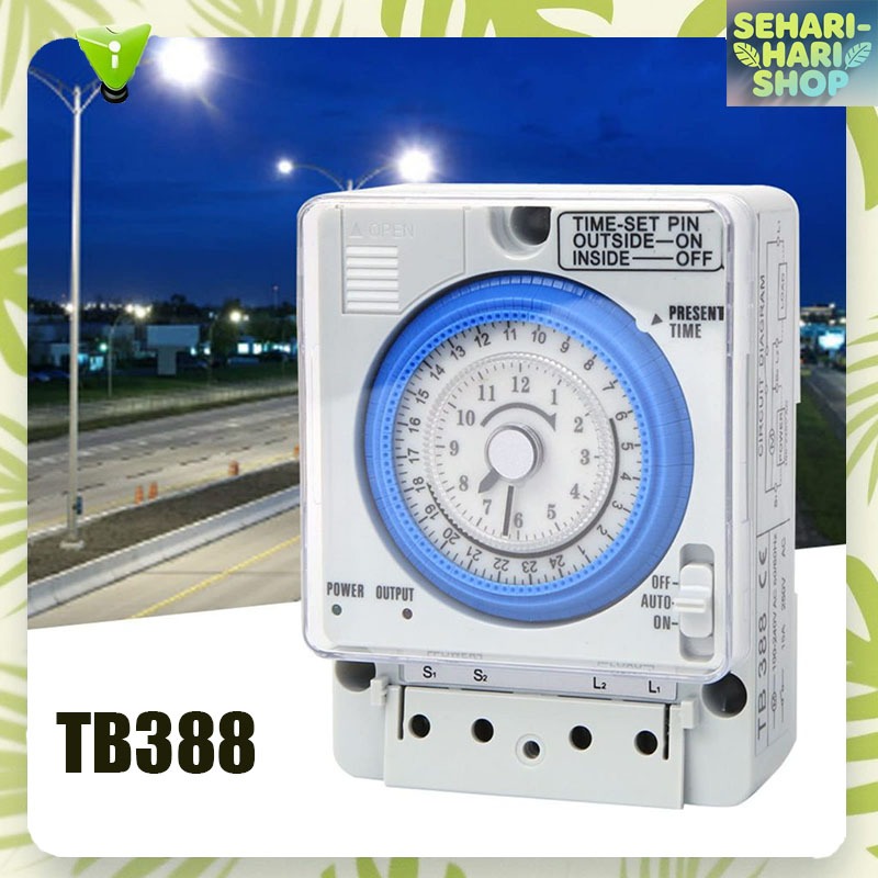 Timer Panasonic Timer Analog 24 Jam Otomatis TB388 Timer Analog Switch Panel Penghemat Listrik