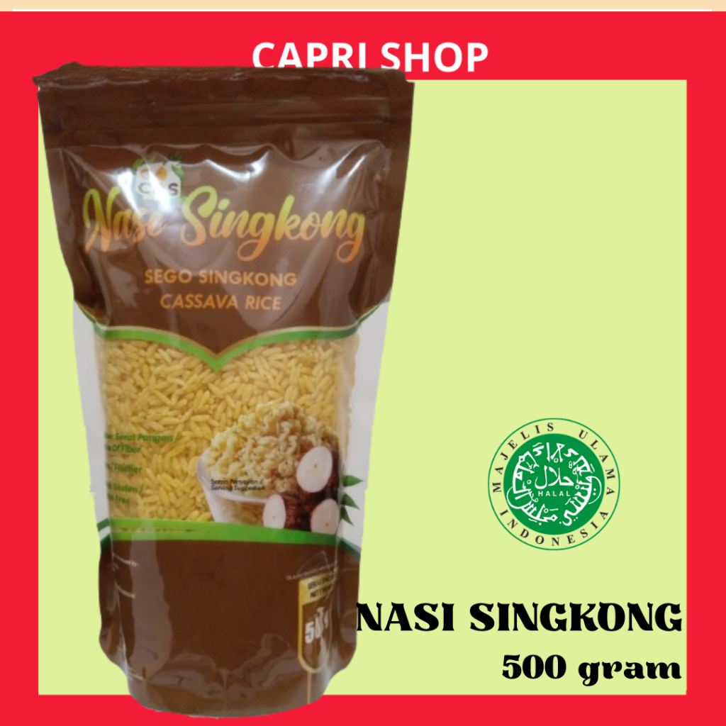 

Nasi Singkong/ SEGO SINGKONG CoCas 500 gram Untuk Pencernaan Sehat