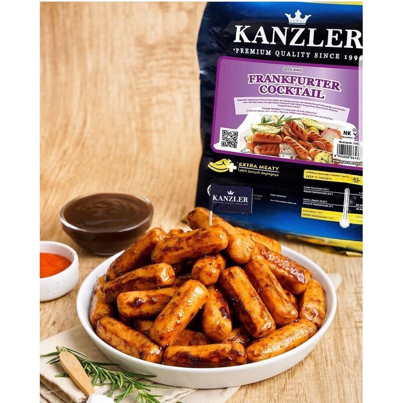 

Kanzler Frankfurter Cocktail / Sosis Ayam 500gr | Festive Frozen Food