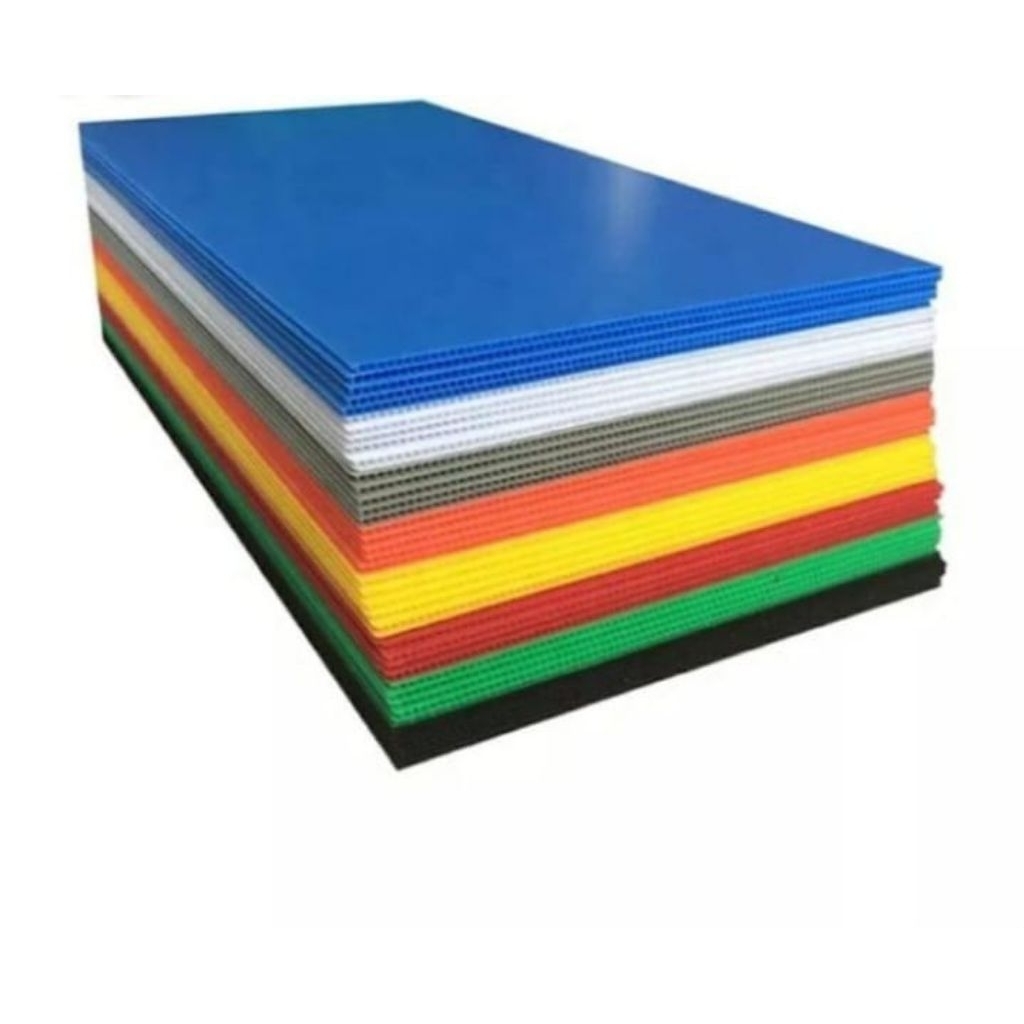 

PP Corrugated Board (infraboard) size 50 x 75 cm x 3 mm - Lembar.