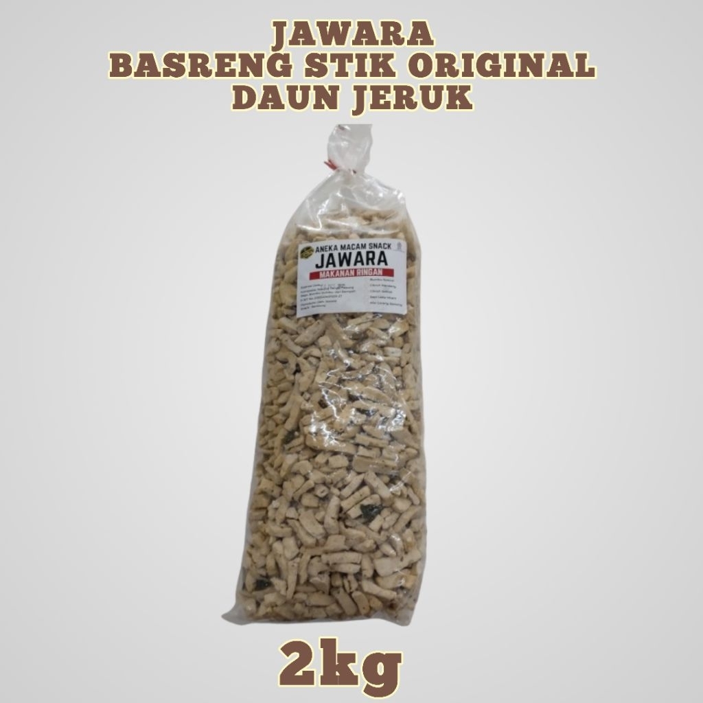 

JAWARA BASRENG STIK ORIGINAL DAUN JERUK 2kg | KERIPIK | BASO GORENG | SNACK | CEMILAN