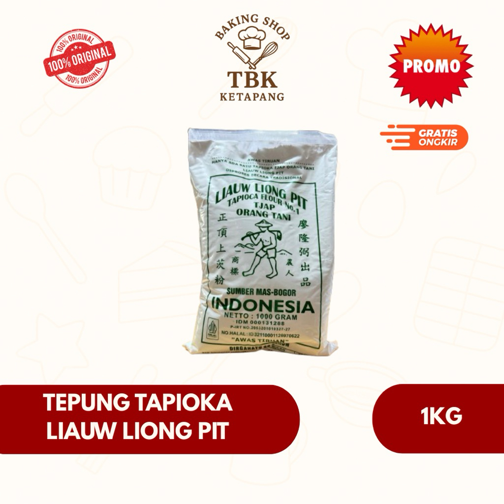 

Tepung Tapioka / Sagu Tani Liauw Liong Pit 1KG