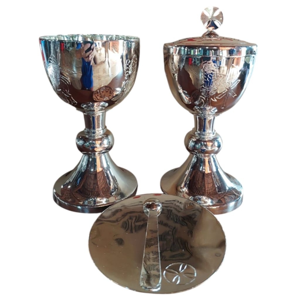 Set Piala Sibori Perak/Ekaristi Katolik/Kasula Romo Imam Katolik/Alba/Jubah Katolik