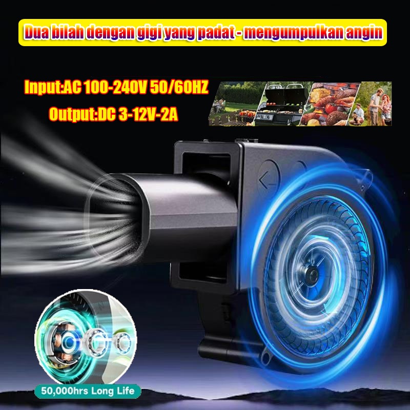 【 COD】Kipas Blower Kompor Oli Bekas Blower BBQ Kipas Blower Ac Turbocharger Portabel Kecil/Bearing