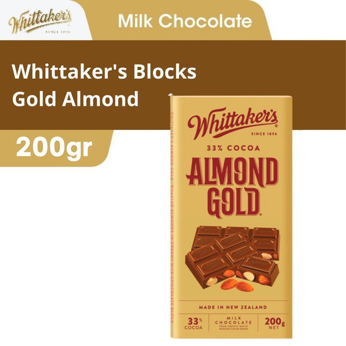 

WHITTAKERS Blocks Gold Almond 200 gr