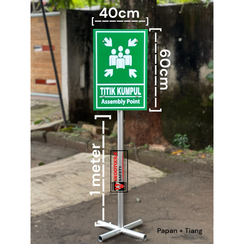 RAMBU TITIK KUMPUL DAN TIANG 1 meter