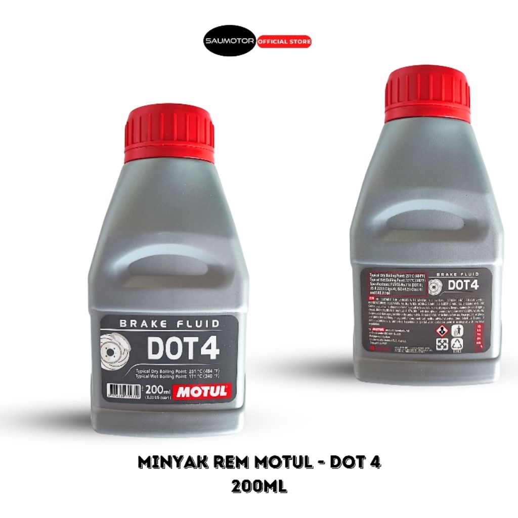 MOTUL Minyak Rem DOT 4 Minyak rem motor Minyak rem Mobil 200 ml