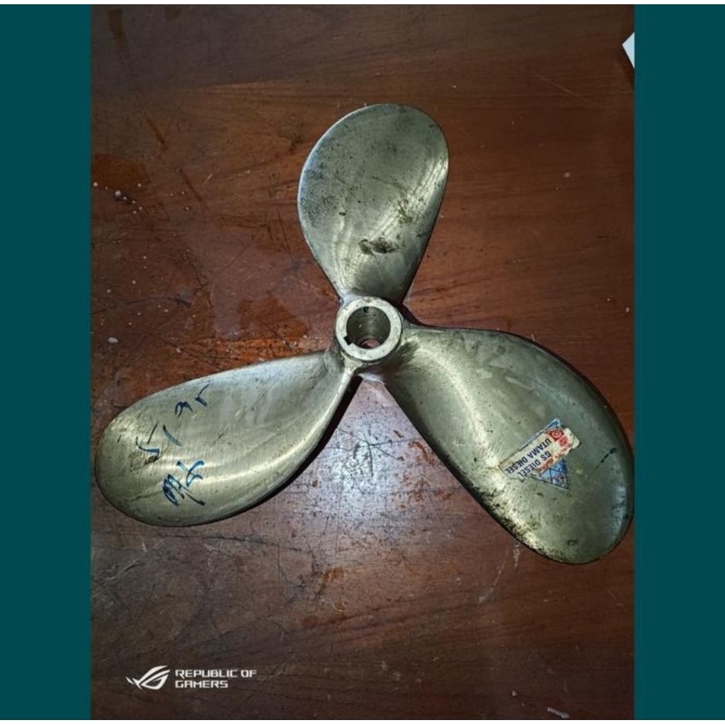 kipas propeller kuningan perahu kapal/tugboat Yanmar ST95(kipas putaran kiri)