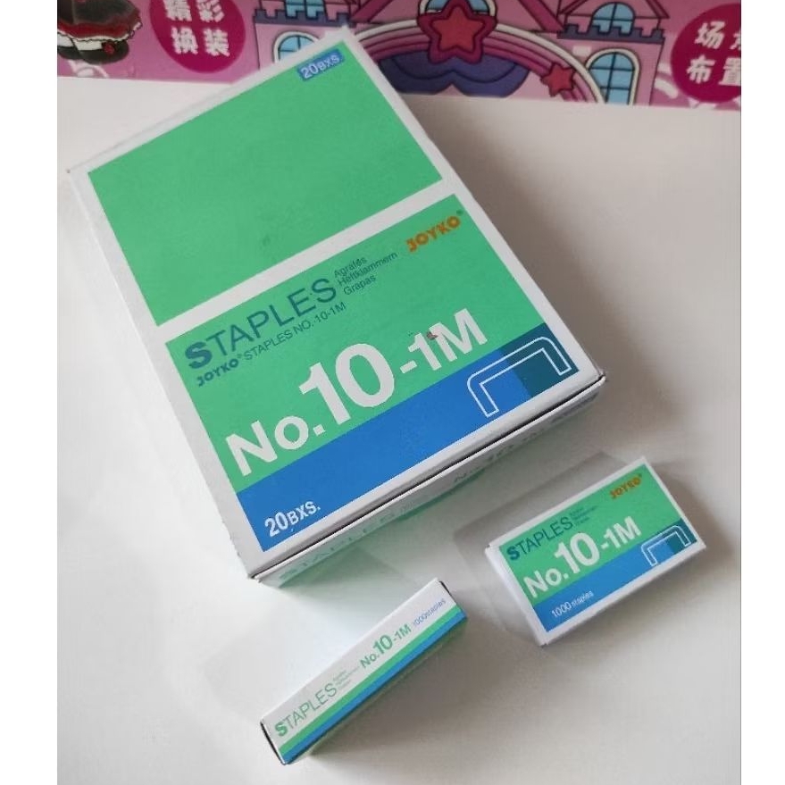 

isi steples merk Joyko no 10 -1m/isi ulang stepler Refill joyko perbox kecil