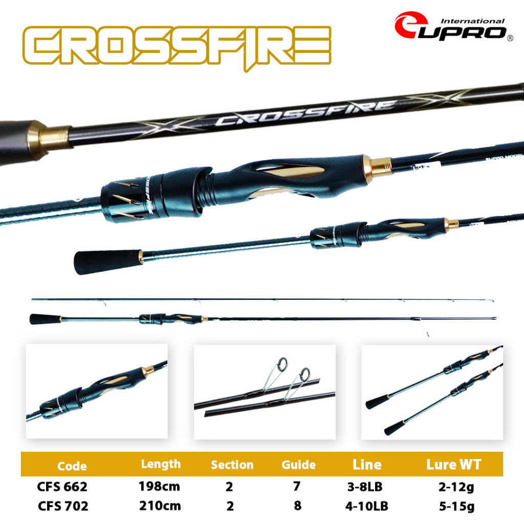 JORAN EUPRO CROSSFIRE X CFS662 - CFS702 SPINNING | JORAN LIGHT GAME