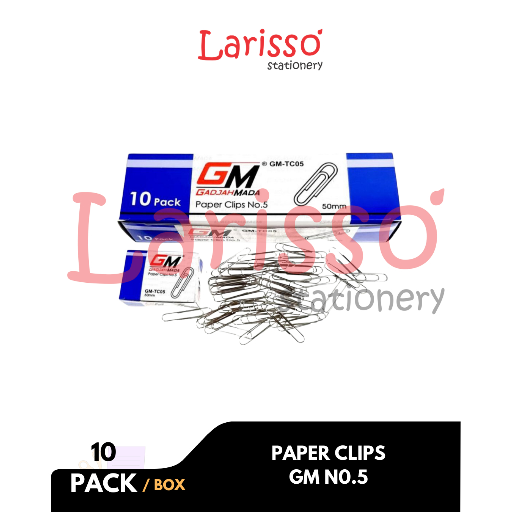 

GM - (pcs) PAPER CLIPS GM NO.5 / PENJEPIT KERTAS GM - Pcs