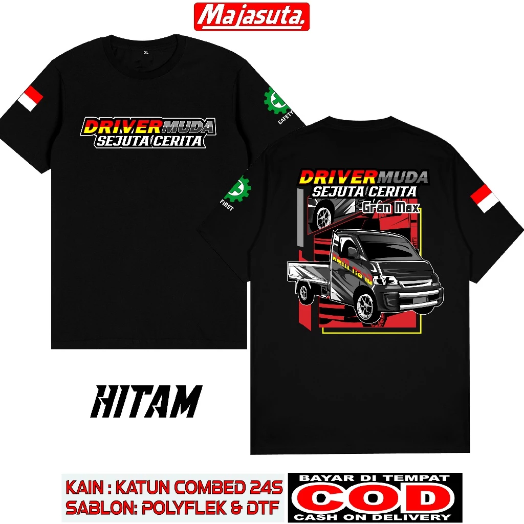 Kaos Driver Muda Sejuta Cerita Daihatsu T-shirt Mobil Pick up Grand Max