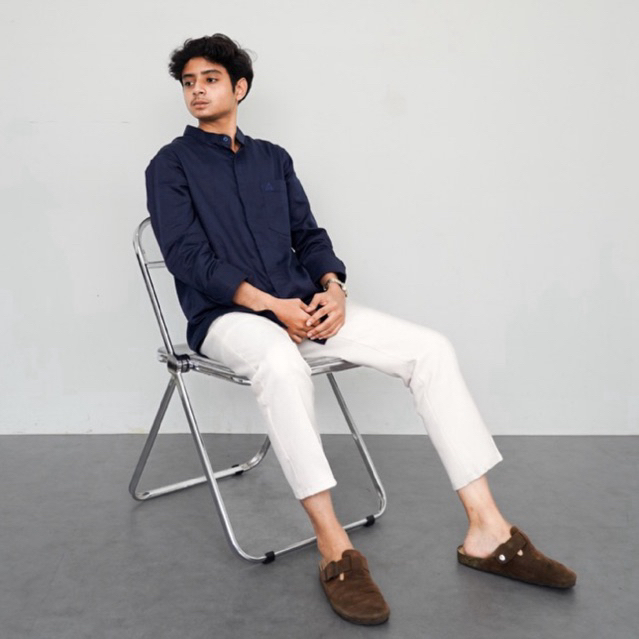 AEH KEMKO • NAVY • KEMEJA KOKO HABIB AHMAD ELHADAR • KEMEJA KOKO HABIB AEH • KEMEJA KRAH SHANGHAI