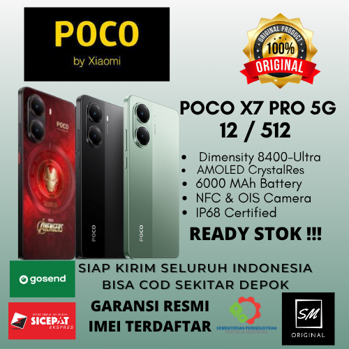 POCO X7 PRO 5G 12/512 GB Xiaomi Poco X7 Pro 12/512 GB GARANSI RESMI