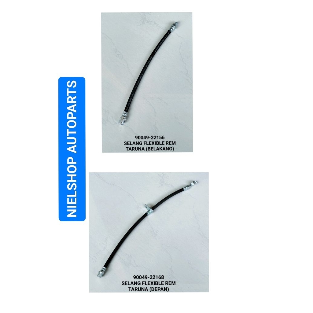 SELANG FLEXIBLE REM UNTUK MOBIL TARUNA DEPAN DAN BELAKANG (90049-22168)(90049-22156)
