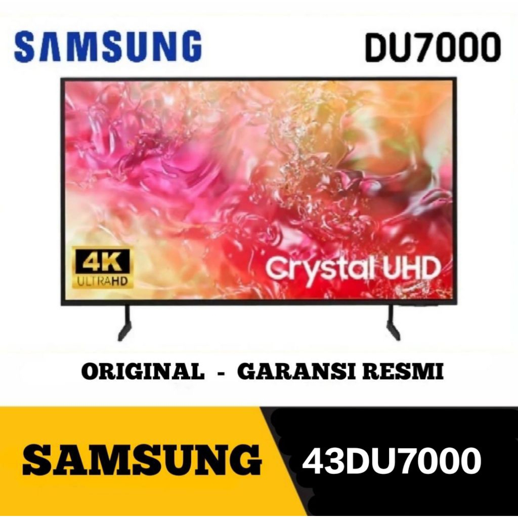 SAMSUNG 43DU7000 UHD SMART TV 43 INCH 4K LED TV 43" DIGITAL  SMART TV CRYSTAL UHD SAMSUNG DU7000 43 