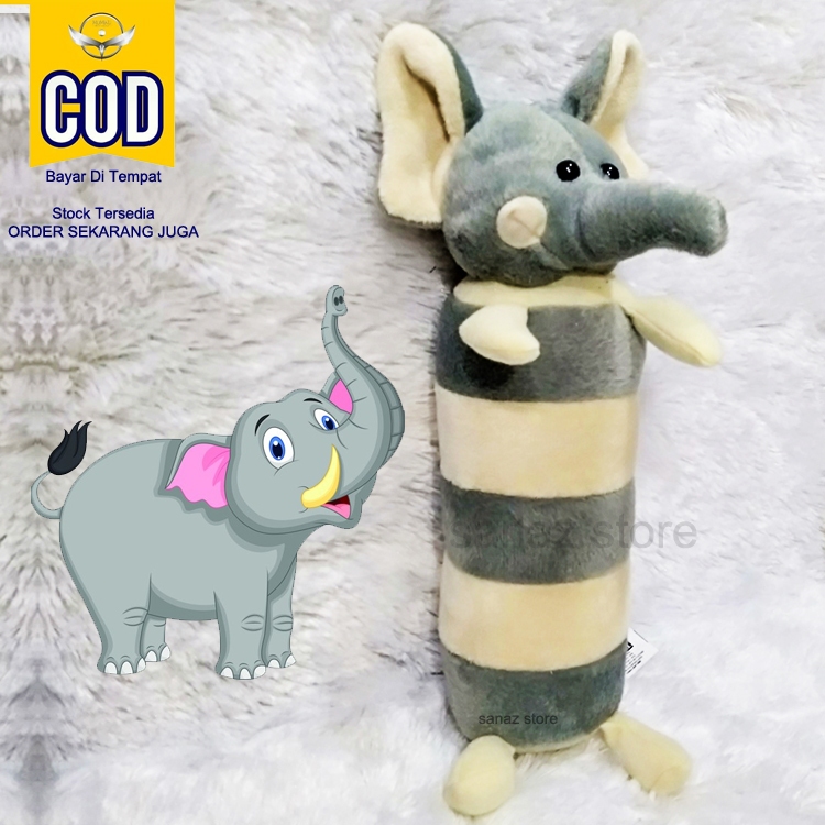Terlaris Boneka Karakter Gajah - Mainan Anak Bayi Perempuan Pria - Guling Pillow Boneka Lucu Stock