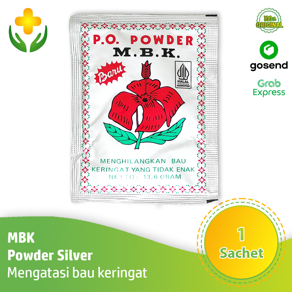 Bedak MBK Silver 1 Sachet - Bedak Keringat | MBK Silver Powder