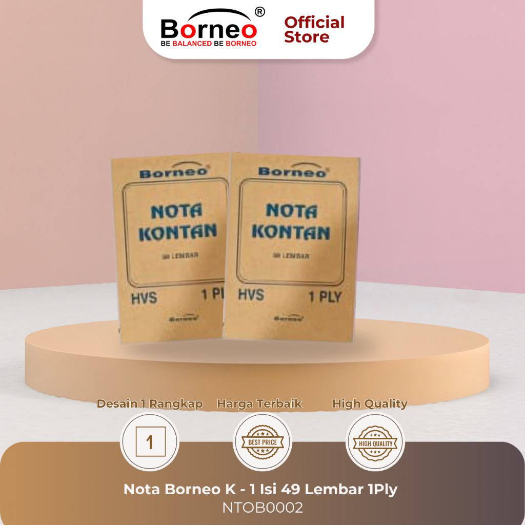 

10 BUKU - Nota Kontan Kecil - 1 Ply (50 Lbr)
