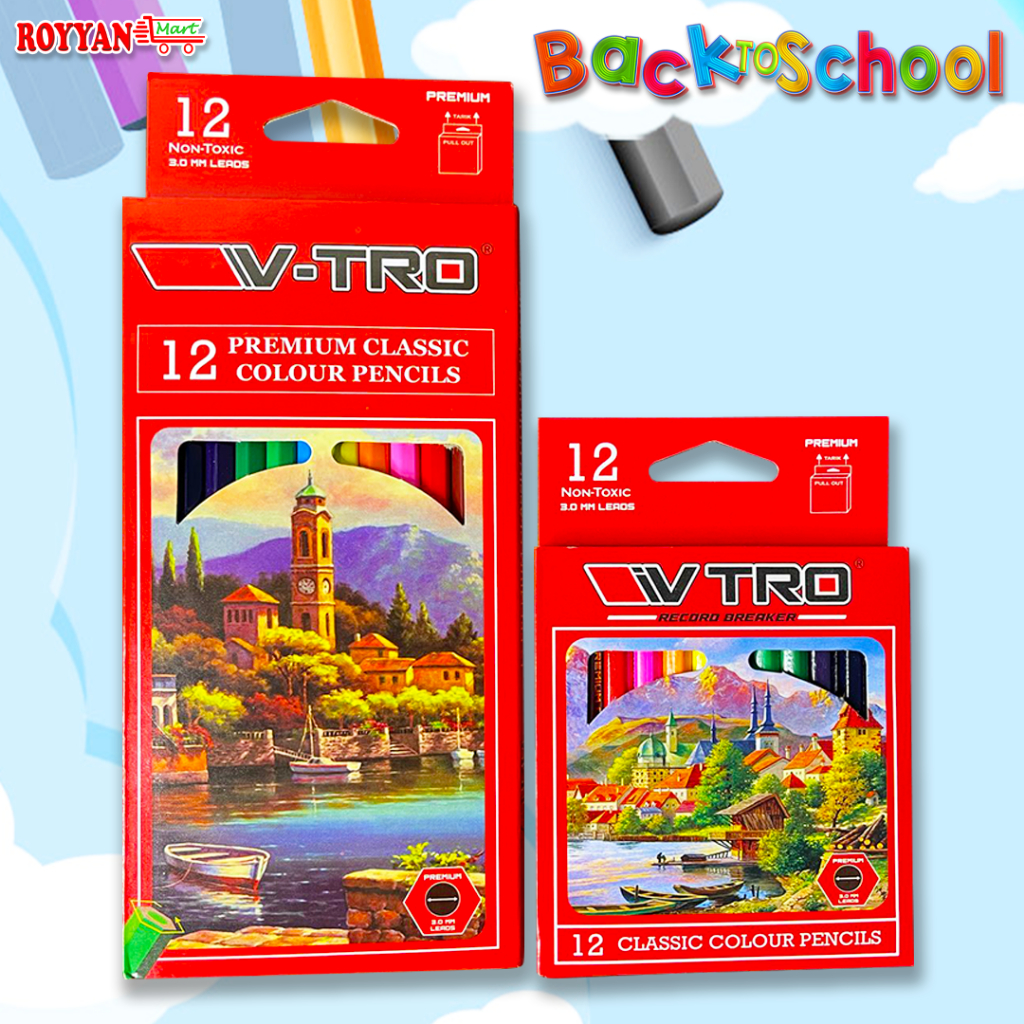 

PROMO Vtro Pensil warna isi 12 panjang dan pendek murah