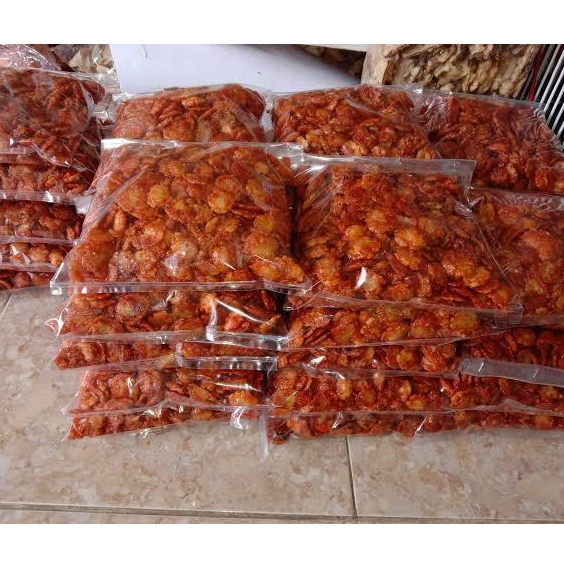 

Halal melinjo keripik emping rasa manis pedas Varian Uk 1000gr\1kg