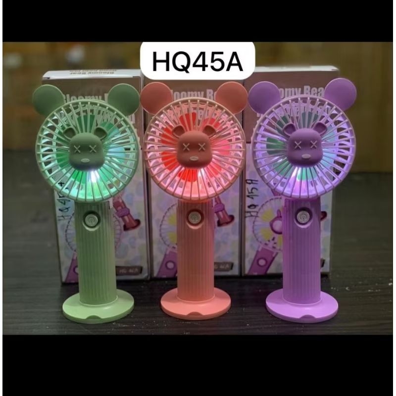 HQ-45A HQ-54A kipas mini genggam kelinci mini fan led