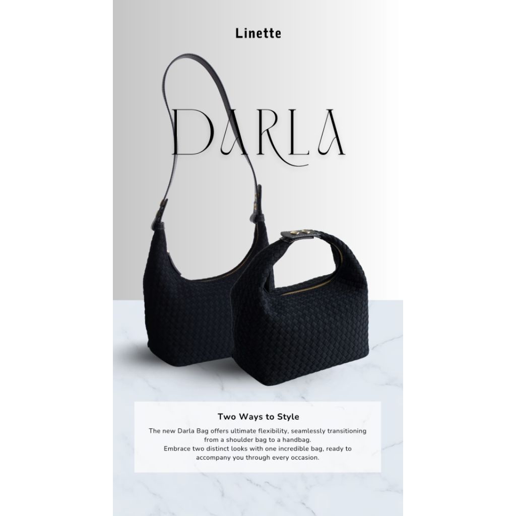 Linette darla/ shoulder bag anyam/ handbag anyam