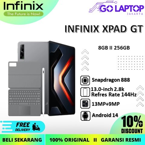 TABLET INFINIX XPAD GT RAM 8GB 256GB WIFI ONLY -GARANSI RESMI