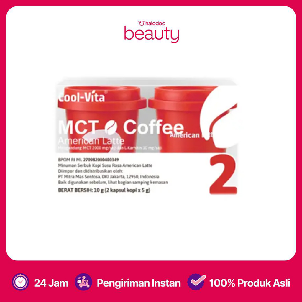 

Cool-Vita MCT Coffee Small Pack American Latte 2 Kapsul