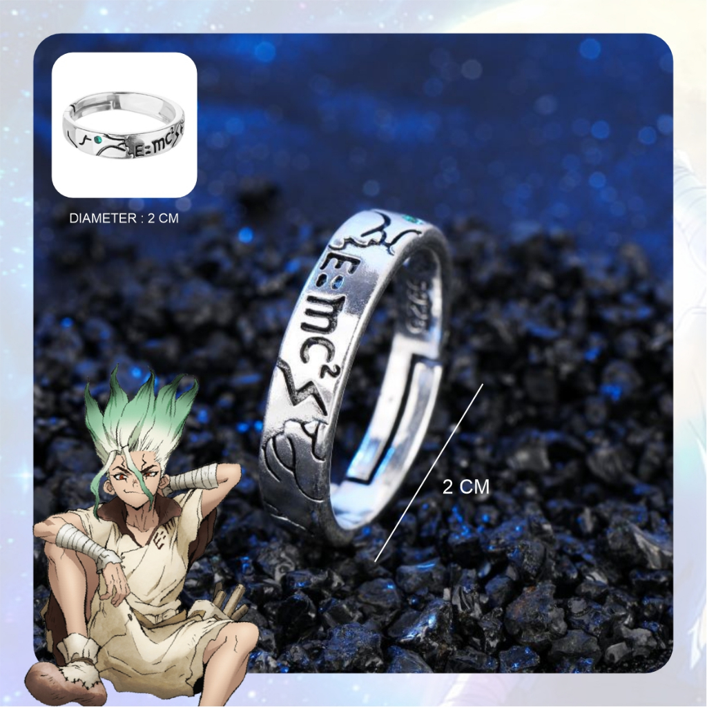 Cincin Senku Ishigami Anime Manga Dr. Stone E=mc2 Anime Ring Cosplay