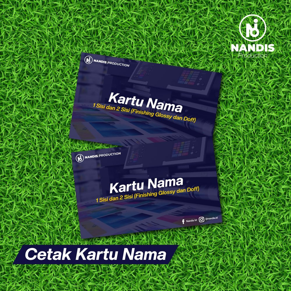 

Cetak Kartu Nama 1 & 2 Sisi (Finishing Glossy & Doff) | Kartu Nama Bisnis | Custom Kartu Nama