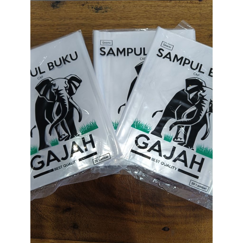 

SAMPUL BUKU PLASTIK QWARTO GAJAH ISI 20 LEMBAR