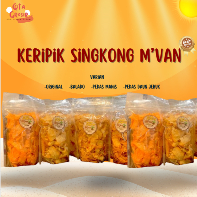 

KERIPIK SINGKONG SUPER RENYAH M'VAN 250GR