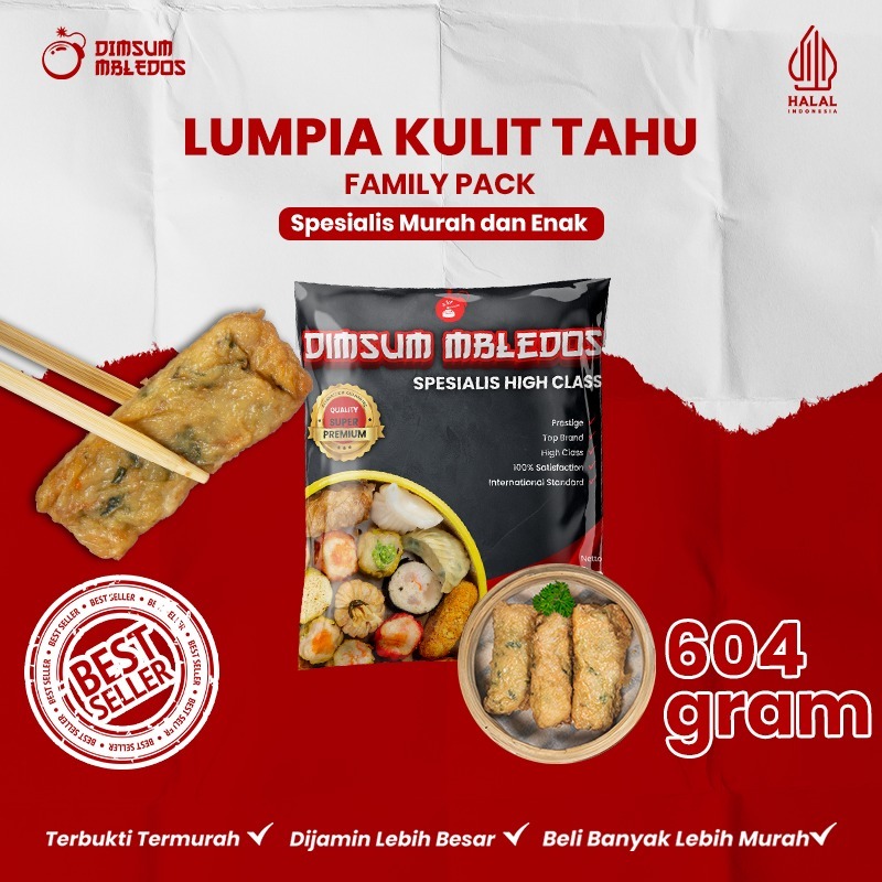 

Dimsum Lumpia Kulit Tahu / Kembang Tahu Frozen Isi 500 gr – Halal Family Pack| Cocok untuk Kedai, Catering, Booth & Kantin