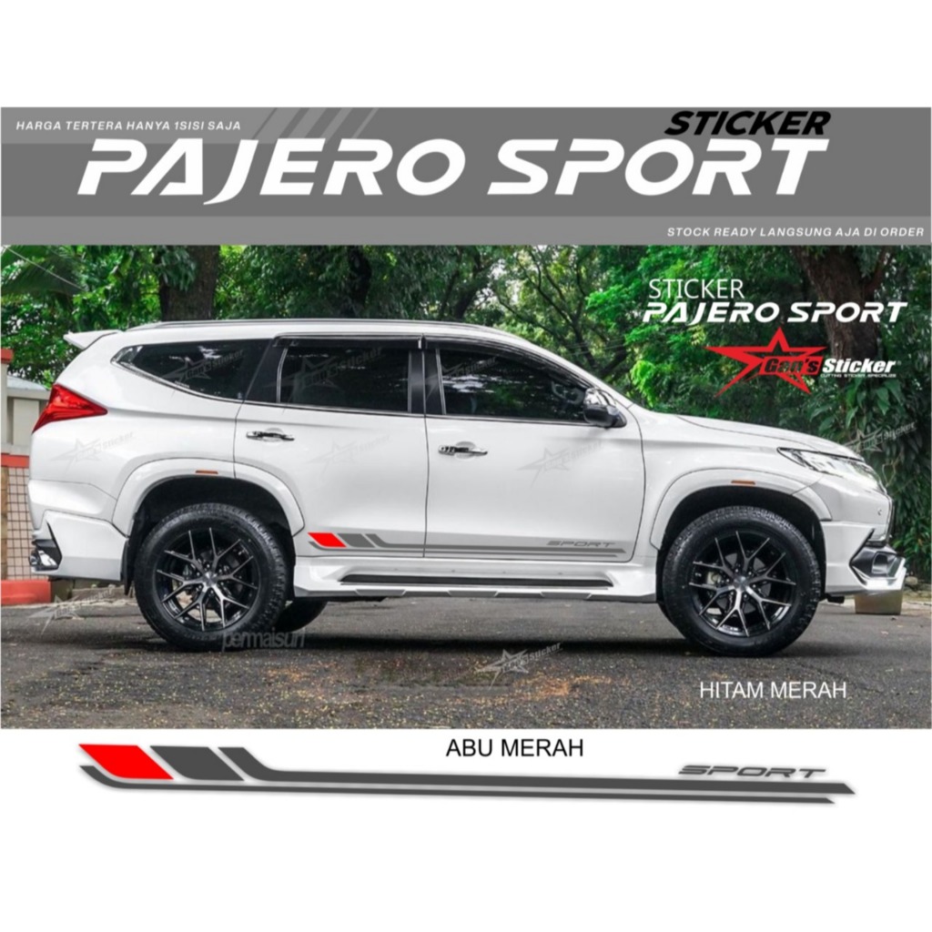 Sticker Pajero Sport Aksesoris Eksterior Pajero Sport