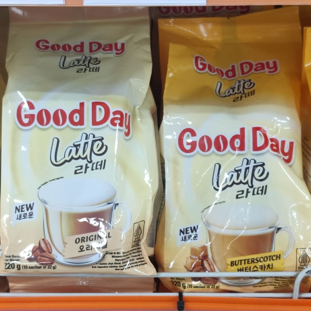 

Good Day Latte Original / Butterscotch kemasan pack / renceng isi 10pcs