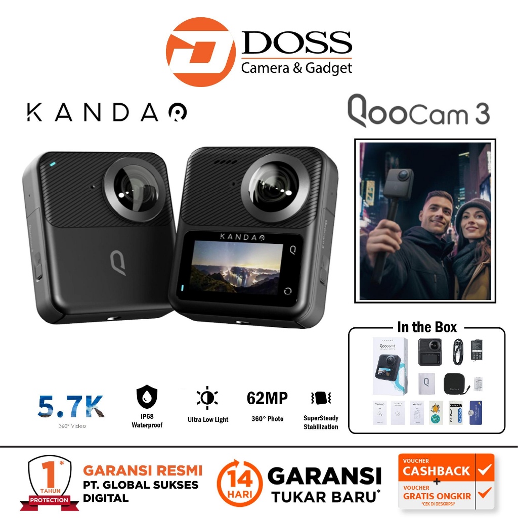Kandao QooCam 3 360° Camera Qoo Cam 360 3 Kandao 360