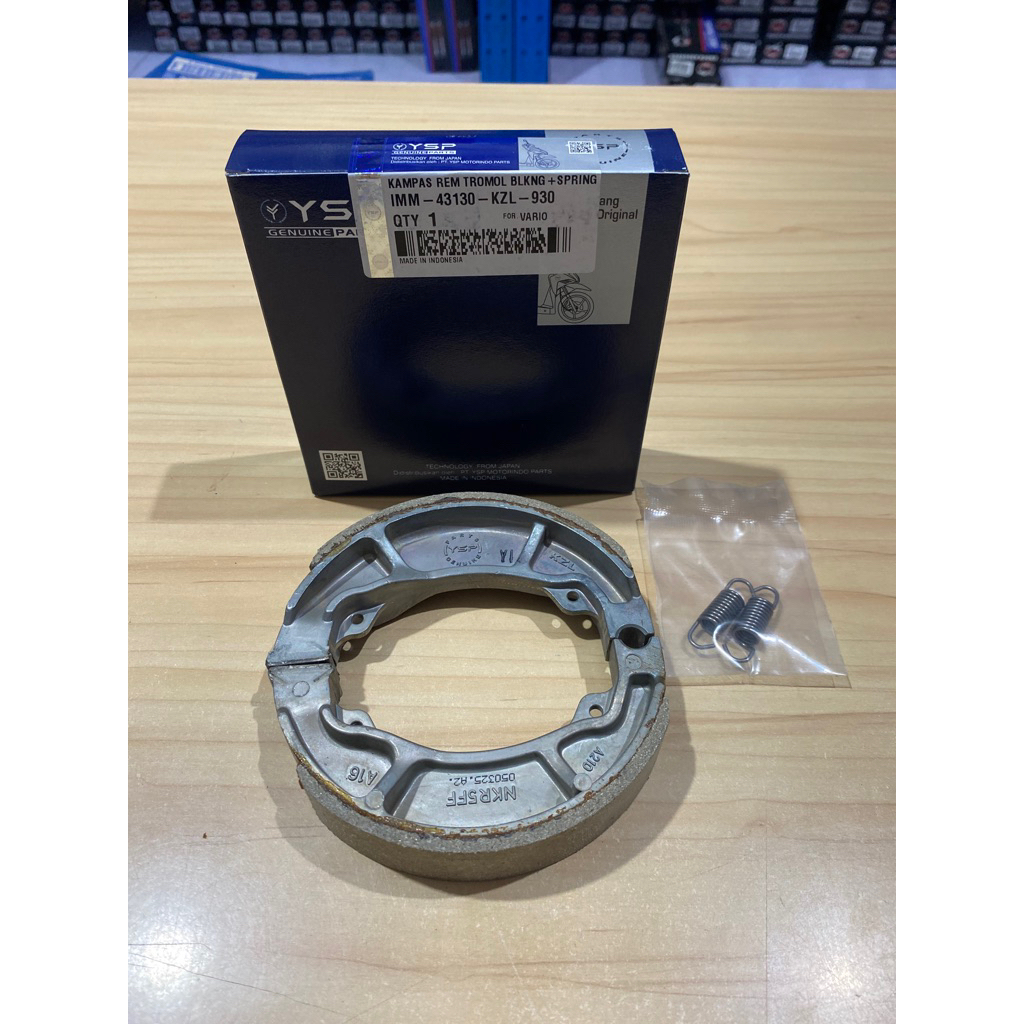 YSP Kampas Rem KOTAK Belakang Tromol Vario 110 KZL / Vario Fi 125 150 / Kampas Rem Belakang Tromol +