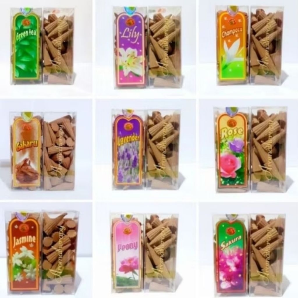 Bukhur dupa krucut aromatherapy golden frog gaharu jasmine lavender pengharum ruangan