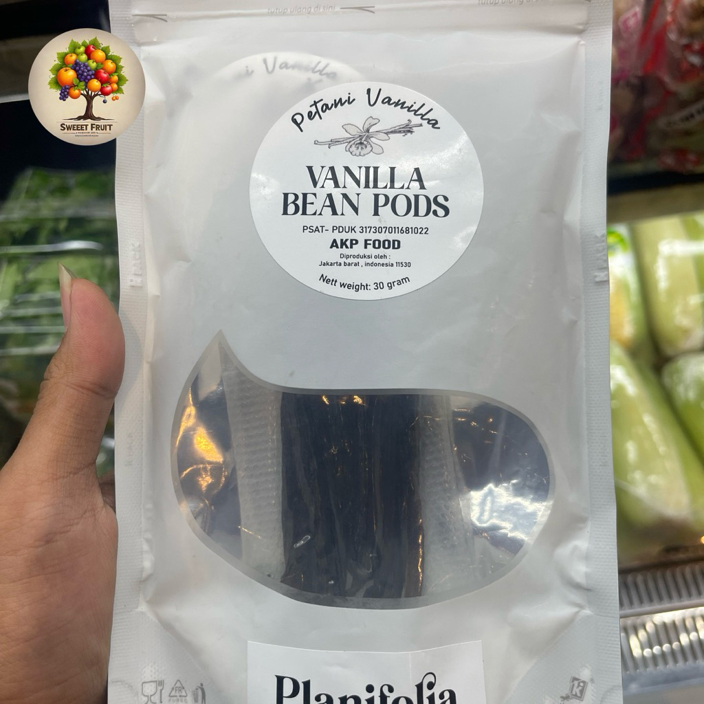 

Vanila Planifolia | Vanila Bean Pods 30gram | Pack