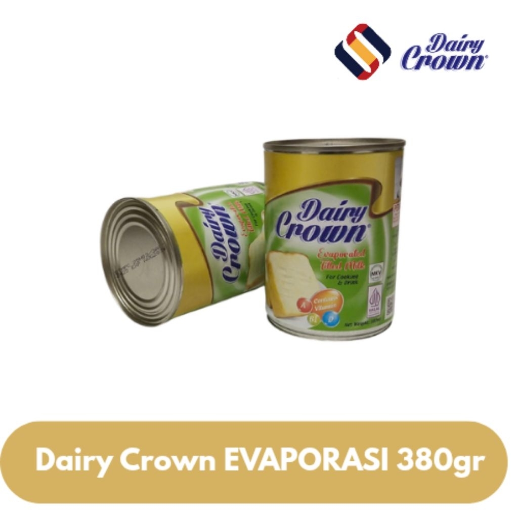 

Dairy Crown EVAPORASI Susu Lemak Nabati 380gr