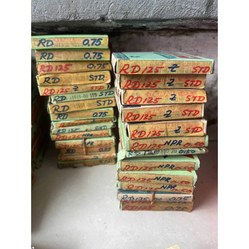 ring piston yamaha rd125 twin