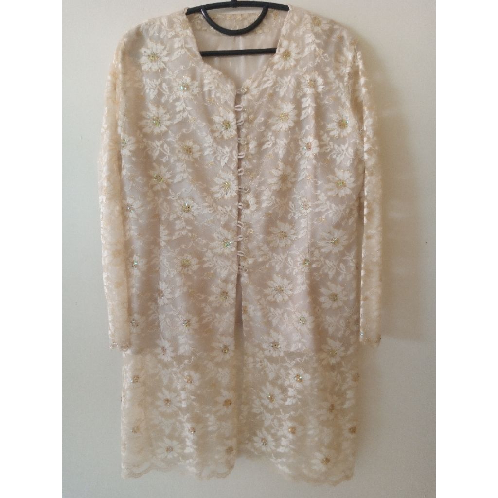 Atasan Kebaya Pesta/Wisuda/Kondangan - Krem Ivory