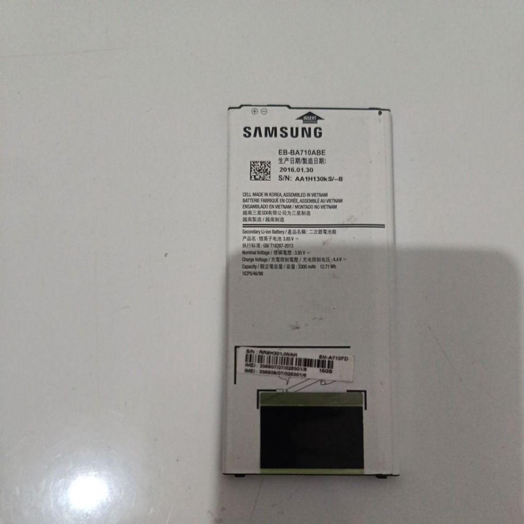 baterai Samsung a7 2016