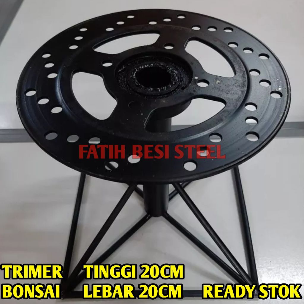 TRIMER bonsai kaki kotak kokoh / meja display besi baja /meja putar