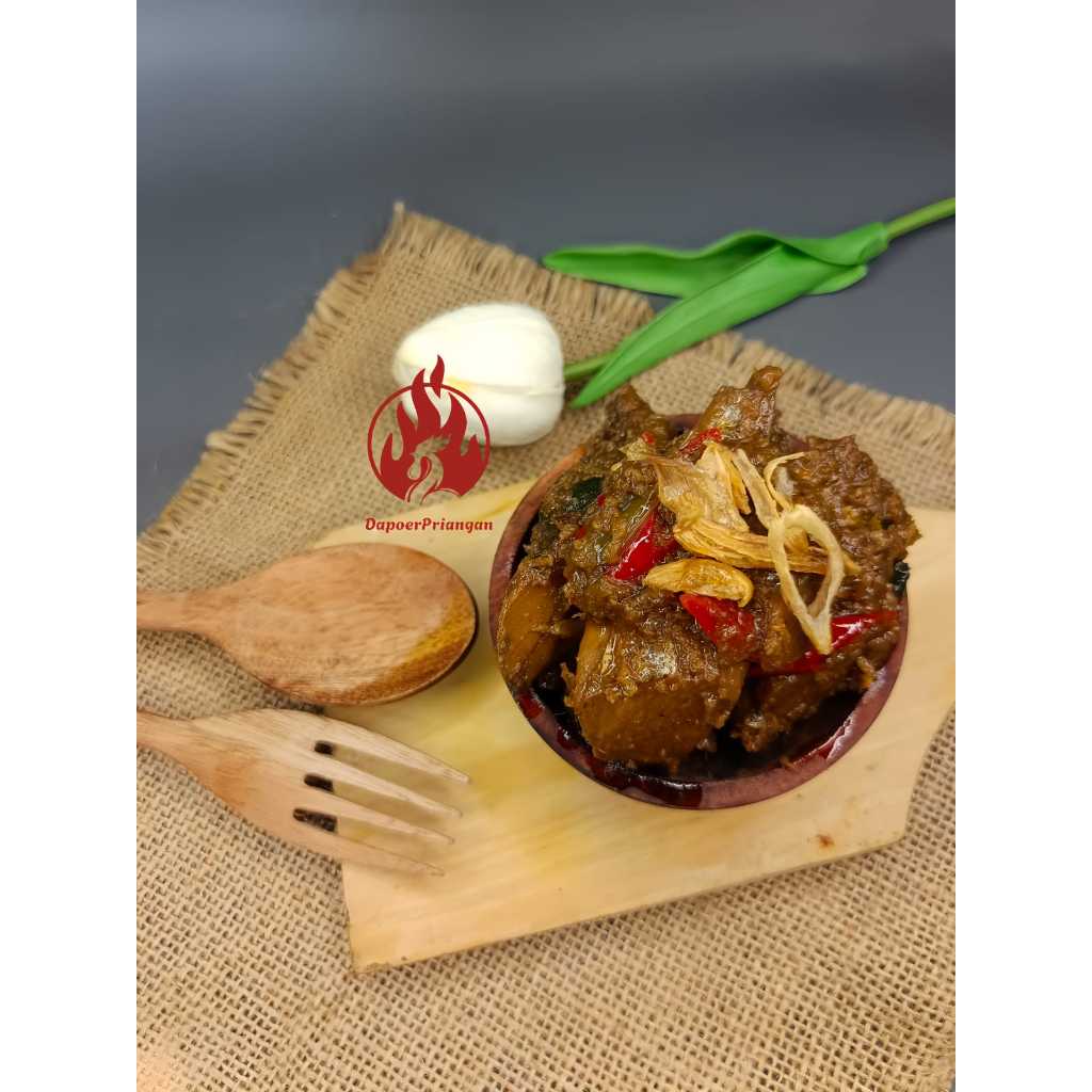 

rendang daging sapi siap saji 250gr 500gr 1kg COD dapoerpriangan