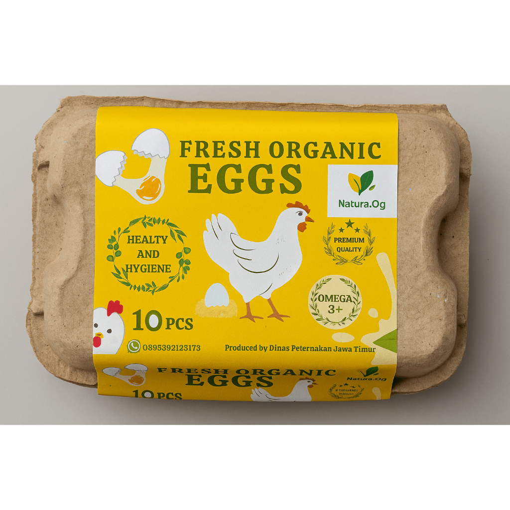 

Telur Ayam Kampung Organik Omega 3 Isi 10 Butir